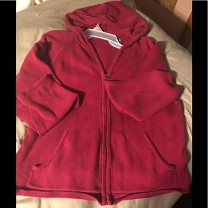 Ladies zip up  sweater with a hood
